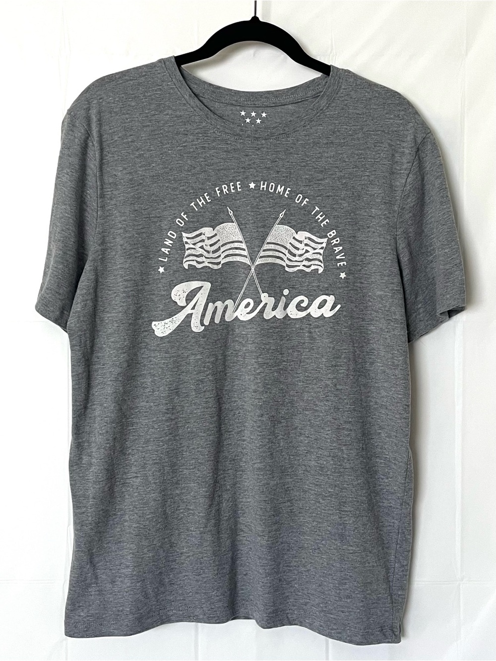 Gray 'America' Graphic Tee
